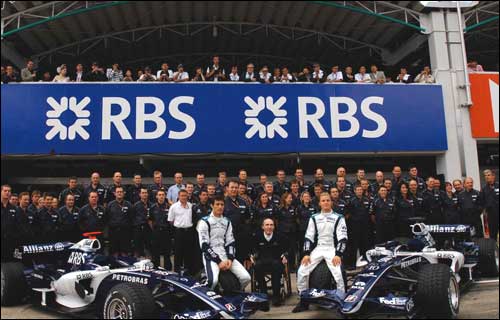 Williams. Конец сезона. Фото для спонсоров