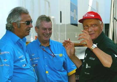 Флавио Бриаторе и Ники Лауда
