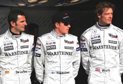 Роса, Райкконен и Вурц