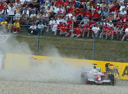 Вылет Ральфа Шумахера