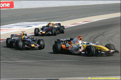 Джанкарло Физикелла, Дэвид Култхард и Марк Уэббер