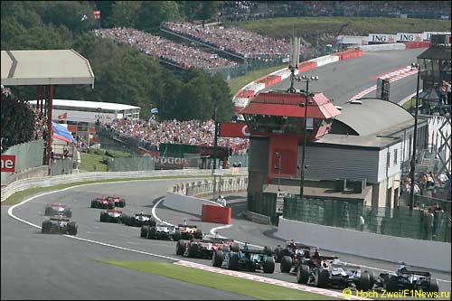 Старт Гран При Бельгии