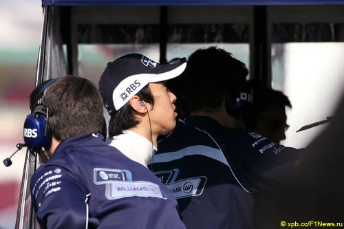 Казуки Накаджима. Williams. Тесты в Барселоне