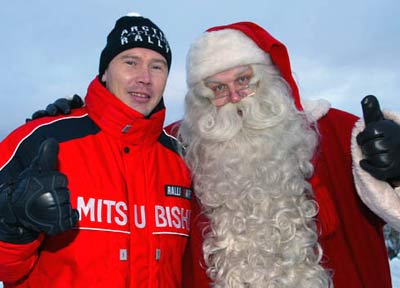 Мика Хаккинен и Санта Клаус