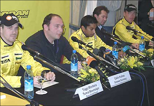 Колин Коллес на презентации Jordan в Москве