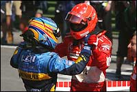 Михаэль Шумахер и Фернандо Алонсо