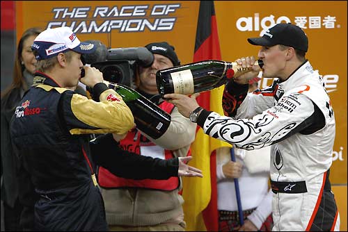 Себастьян Феттель и Михаэль Шумахер