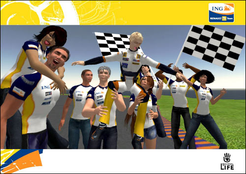 ING Renault F1 Team в виртуальном мире Second Life