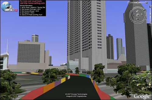 Трехмерная схема трассы