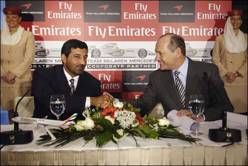 Ахмед Бин Саид Аль Мактум и Рон Деннис